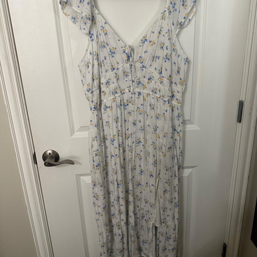 Hollister Dress with Blue and Yellow Accents